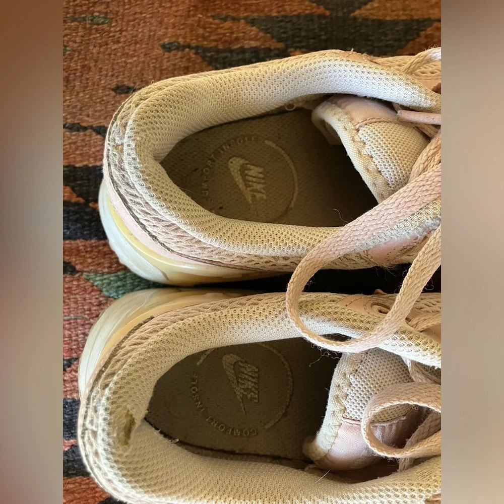 Nike Air Max Women's Blush Pink and Cream Sneakers - Picture 7 of 9